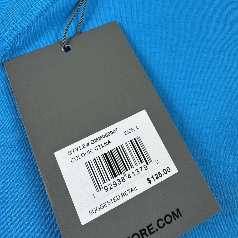 G/FORE Luxe Crewneck Mid Layer Golf Pullover Light Blue Size L NWT 125$